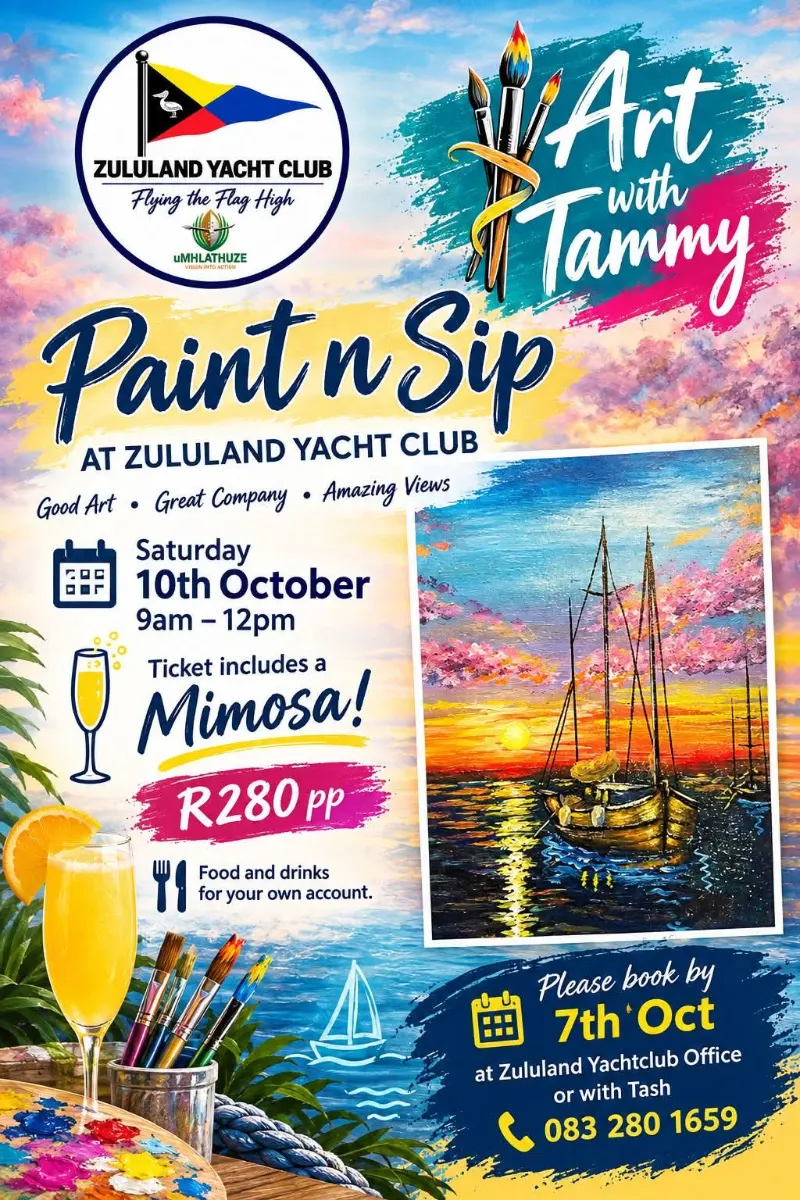 Paint n Sip at Zululand Yacht Club
