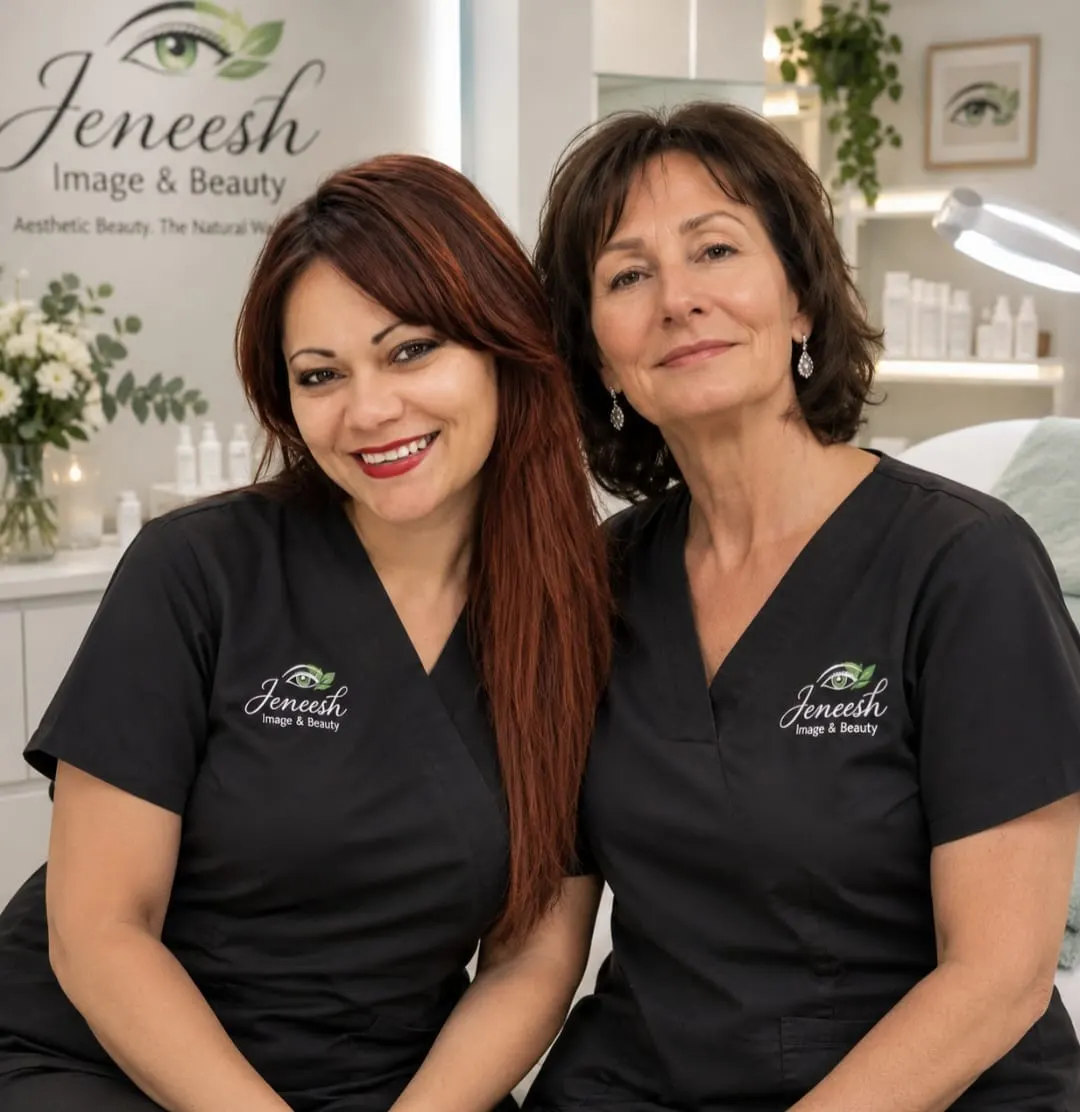 Two members of the Jeneesh Image & Beauty team at their Richards Bay studio