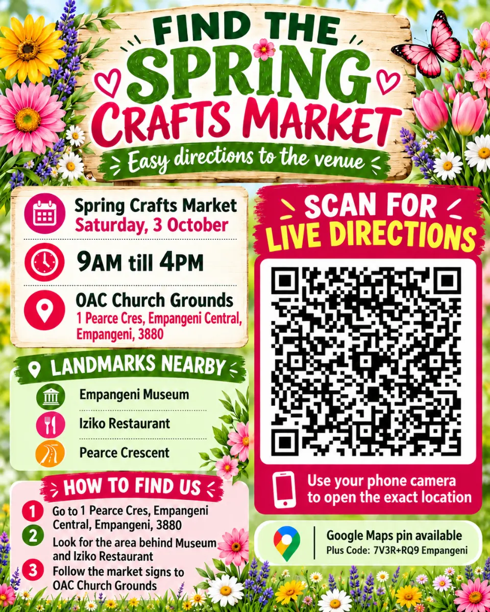 Spring Crafts Market at OAC Church Grounds in Empangeni