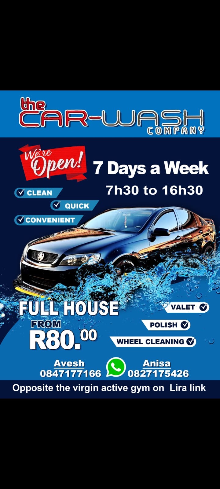 Full House Car Wash from R80