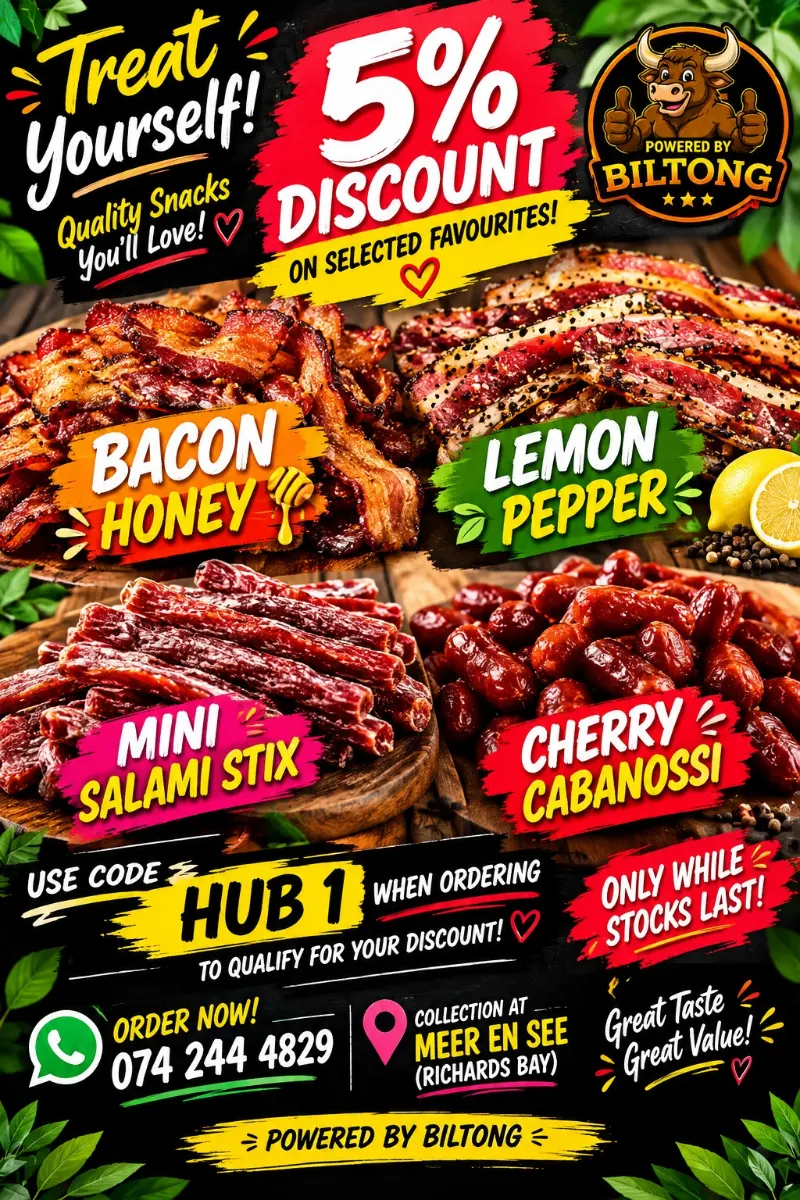 5% Off Selected Powered by Biltong Favourites