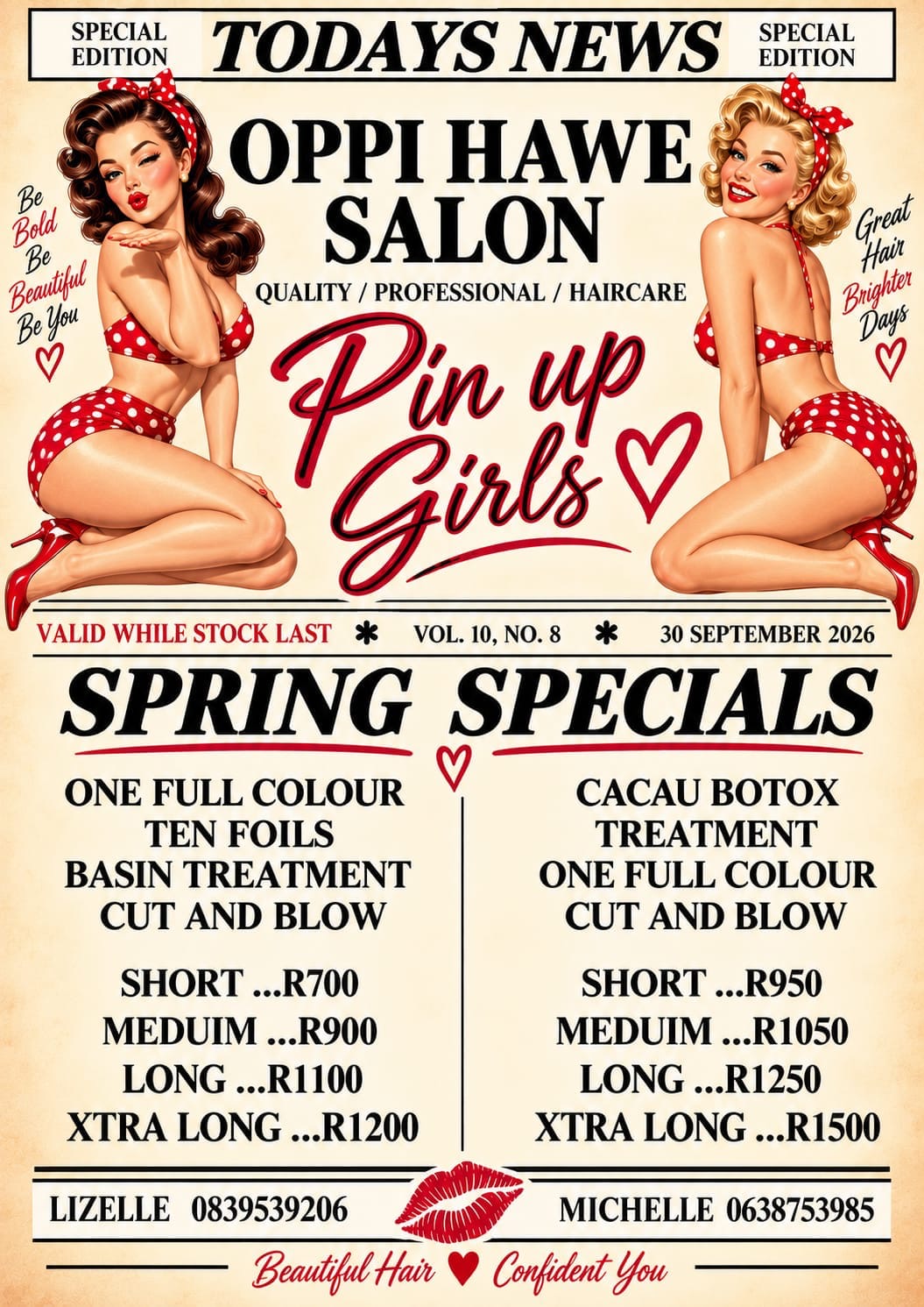 Spring Hair Specials from R700