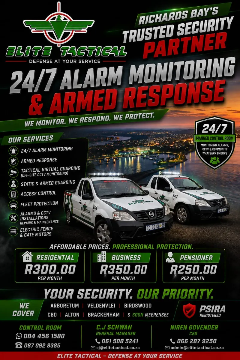 24/7 Alarm Monitoring & Armed Response from R250/month