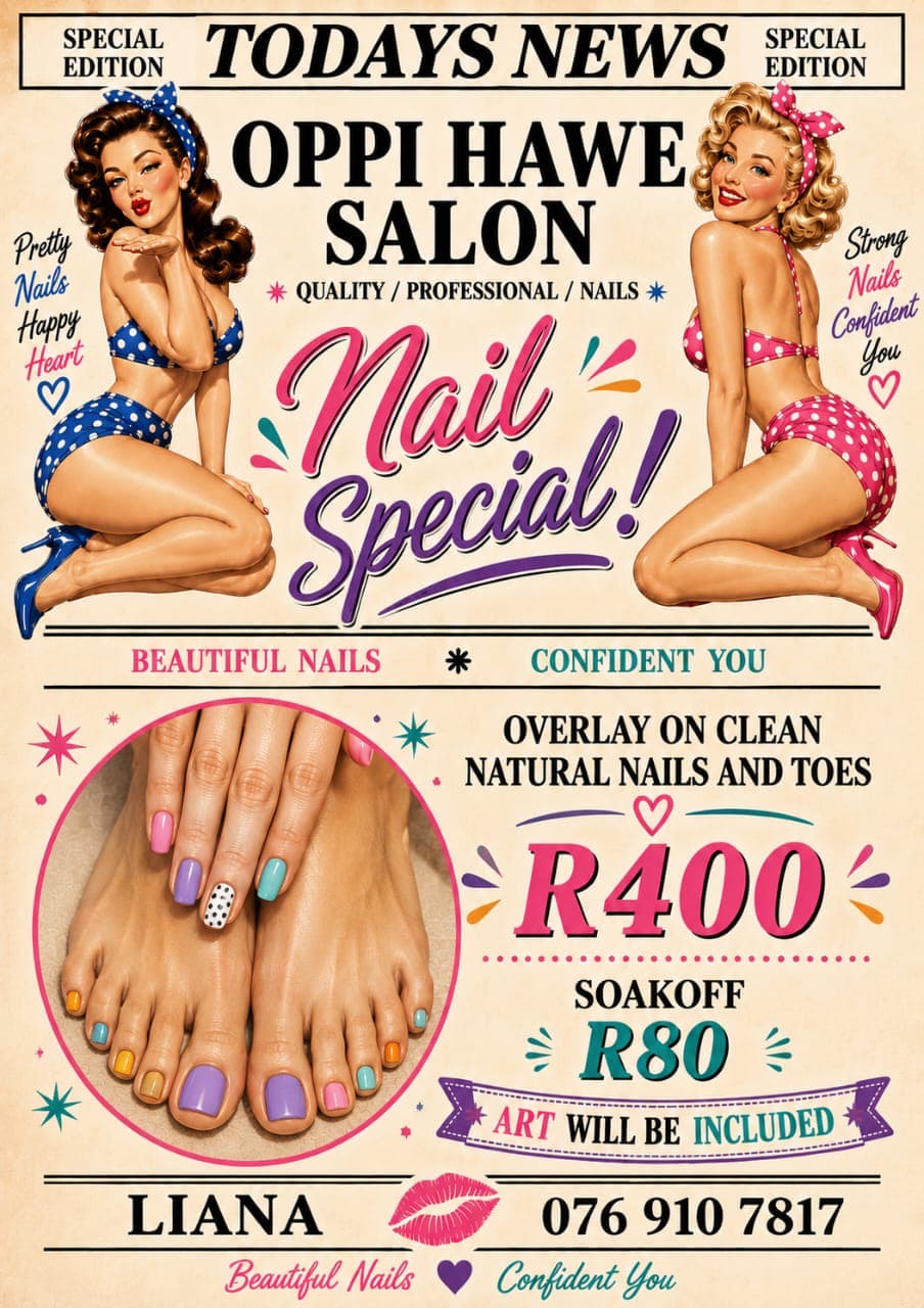 Natural Nails & Toes Overlay – R400